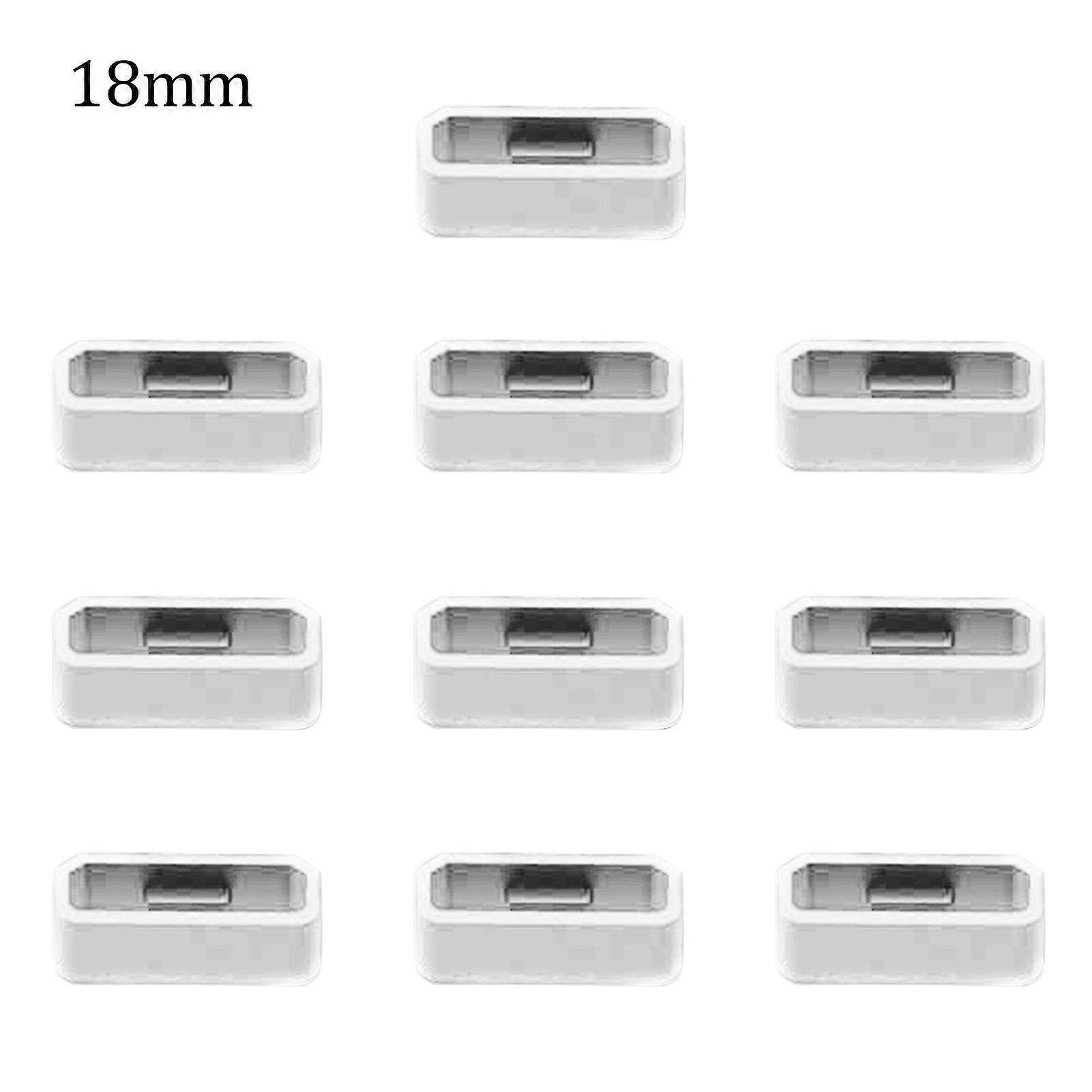 10pcs Watch Band Ring 18/20/22/26mm Soft Silicone Replacement Watch Strap Buckle Loop Holder Retainer For Garmin Fenix 6x 6s