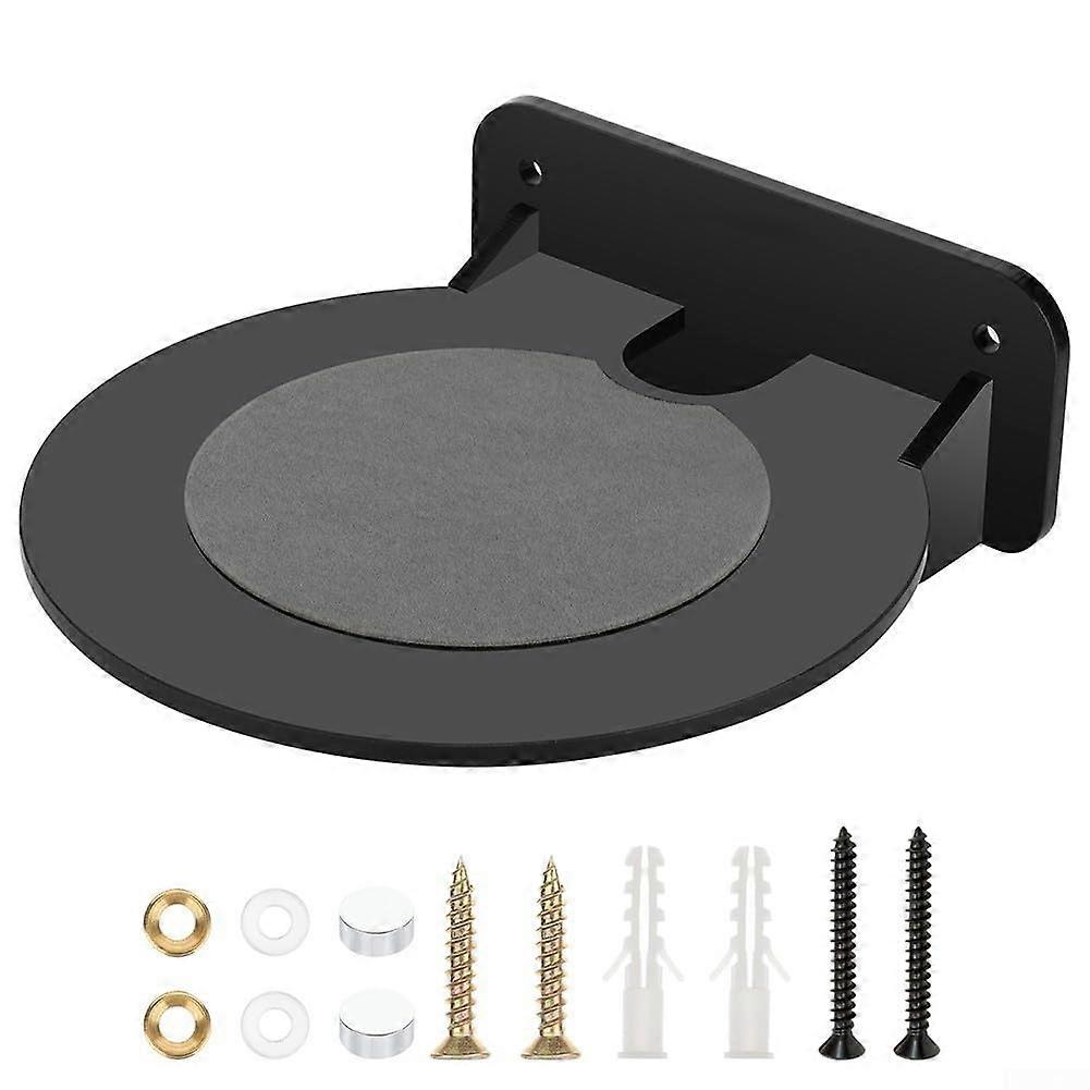 Acrylic Wall Storage Base for Home Speaker Easy Installation Modern Black Finish