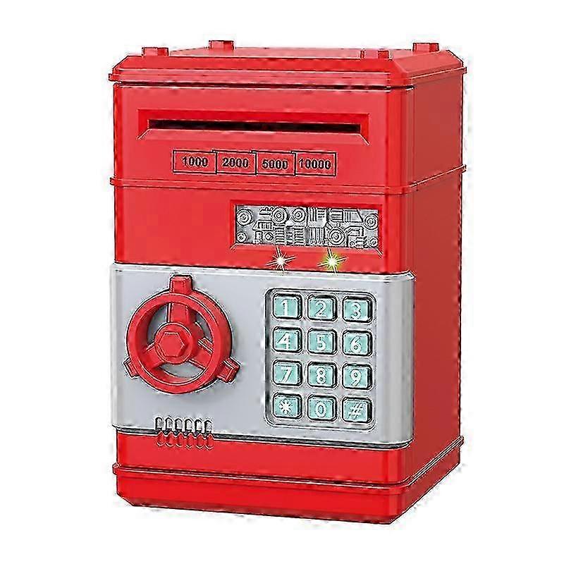 Creative Piggy Bank Automatic Mini Safe Coins Cash Saving Money Box Password Counter Code Key Lock Coin Bank ATM Child Gift miao7
