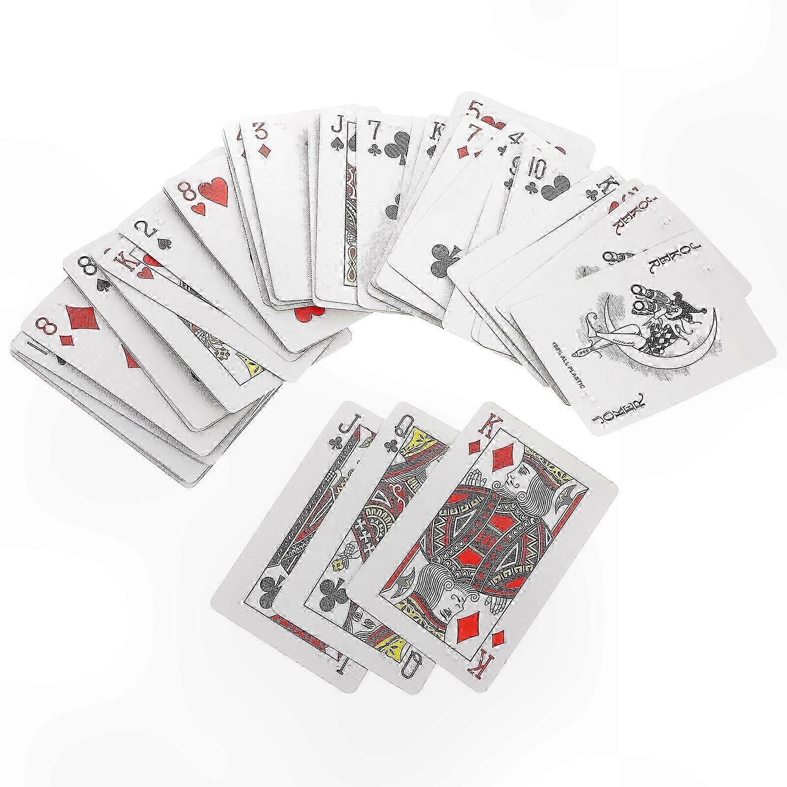 Accessible Braille Playing Cards for All Ages, Large Print Poker Deck for Learning and Fun