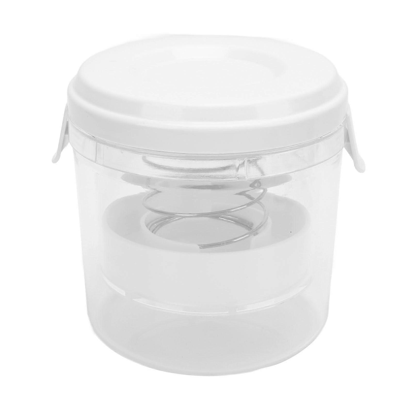 Fermentation Crock Gherkin Jar with Pressure Plate, 5.51 x 4.72 Inch Food Grade PP Pickling Jar for Preserves, Jam, Coffee