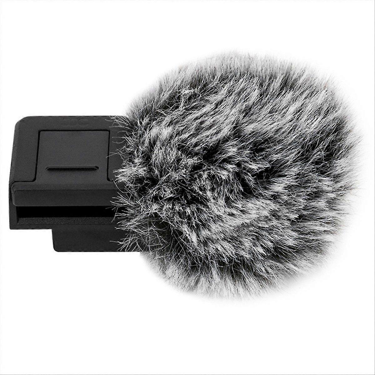 Cold Shoe Wind Muff ZV-E10 ZV-1 II/ZV1/ZVE1 Vlog Cameras, Furry Windshield with Cold Shoe Mount Adapter