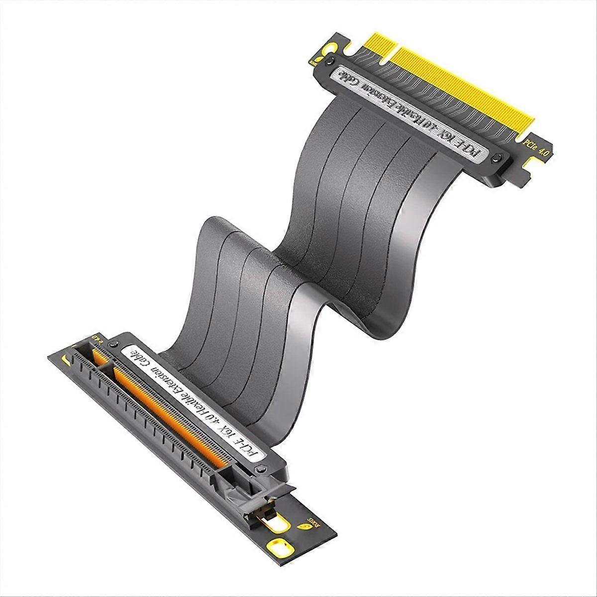 PCIE 4.0 Extension Cable, 16x Shielded High Speed 90 Degree