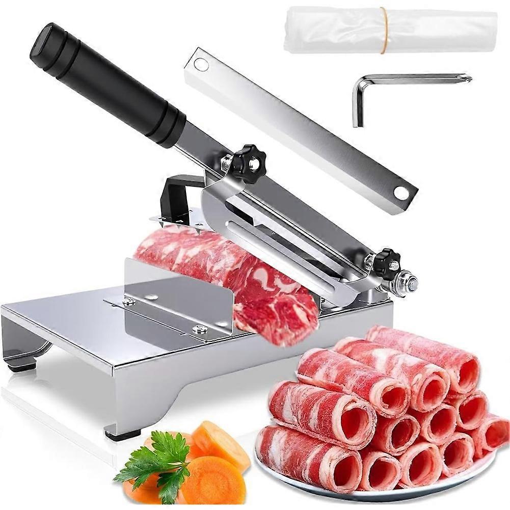 Manual FrozenMeat Slicer, Adjustable Thickness Meat Slicer, Upgraded Meat Cleavers for Beef Mutton Roll Meat Cutter