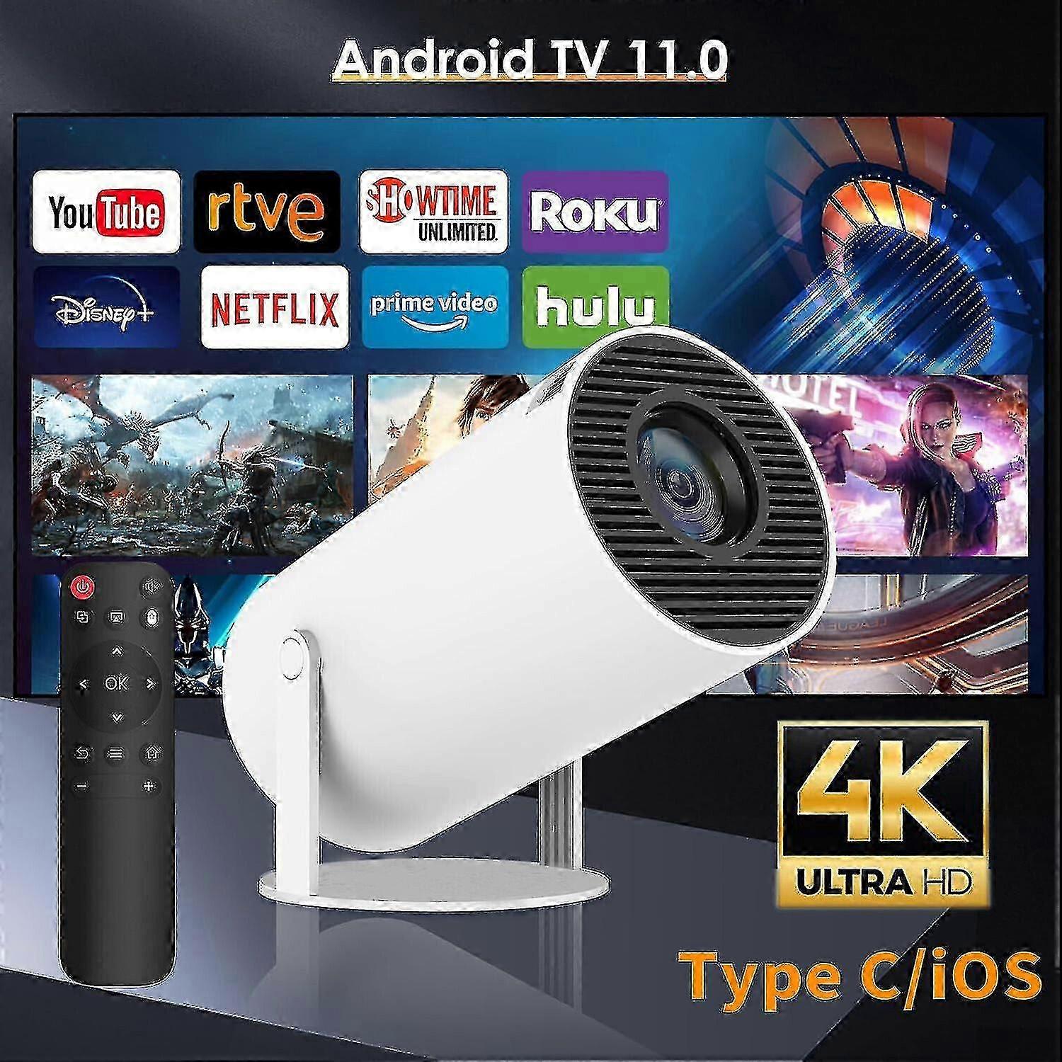 4k Mini Projector 10000 Lumen Led 1080p Wifi Bluetooth Uhd Portable Home Theater Xgn