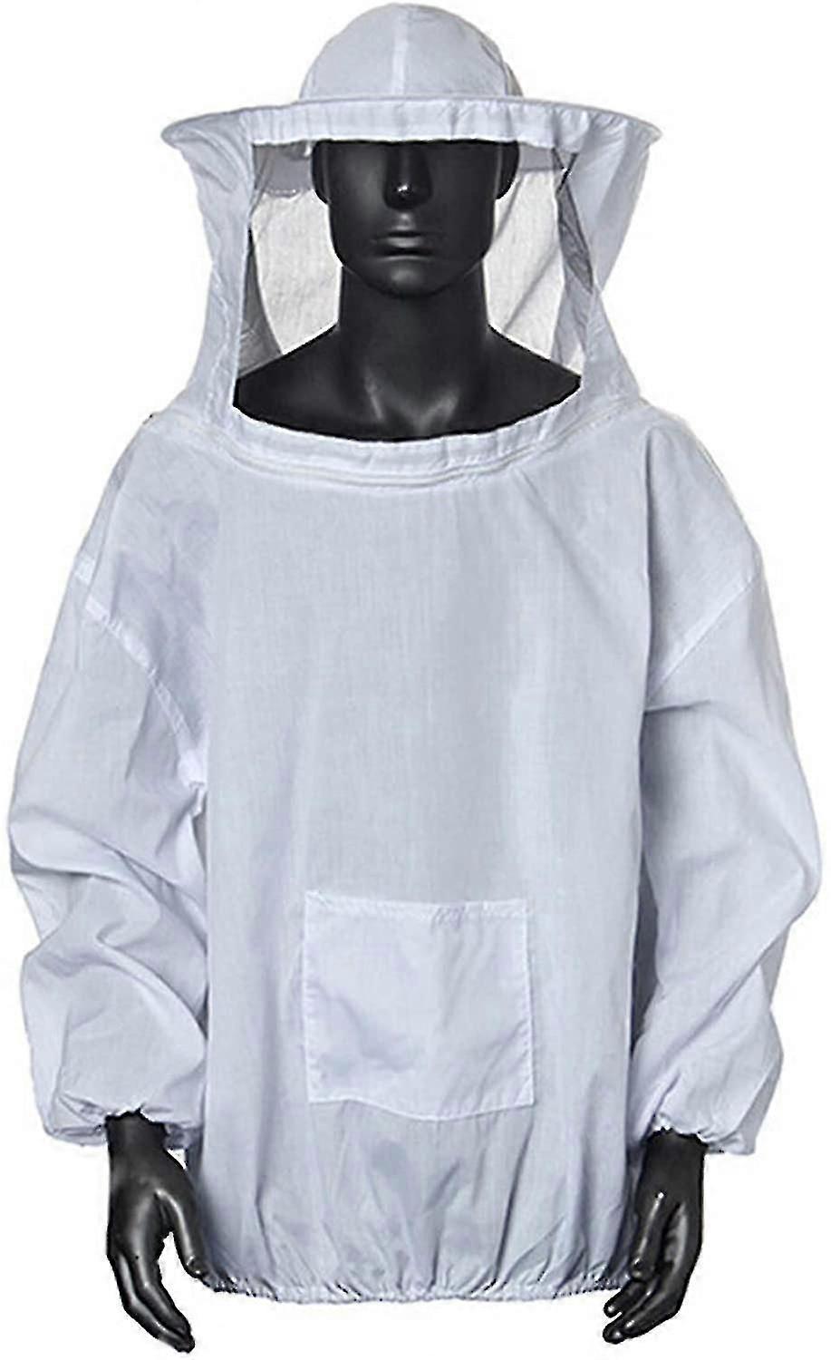 Beekeeper Jacket With Hat Professional Protection Hat Bee Suit With Zipper For Beekeeper
