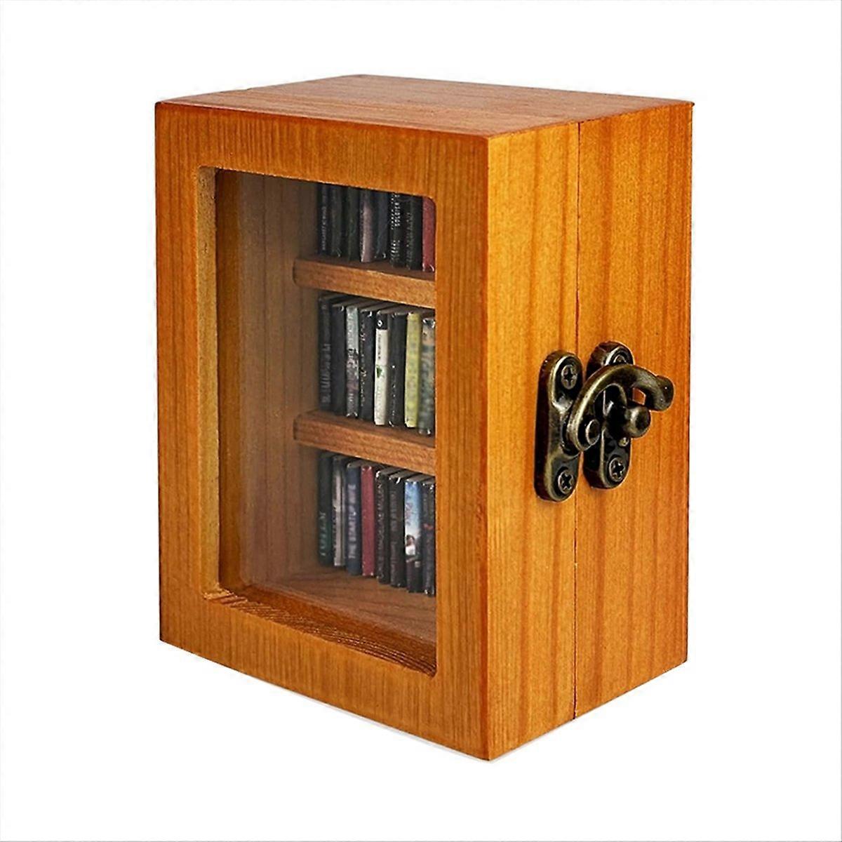 Angst-Bücherregal, Mini-Bücherregal mit 60 Mini-Büchern