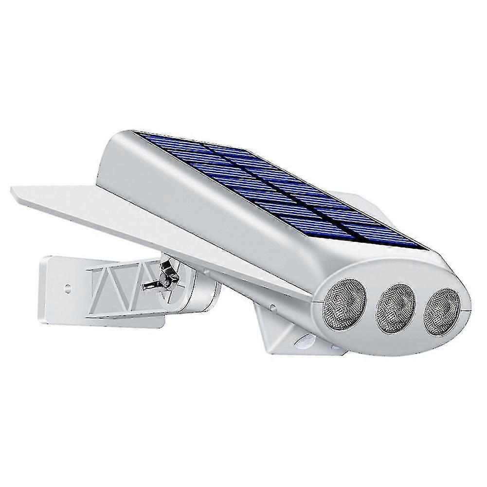 ソーラーガーデンウォールライト屋外ソーラーLEDライトホワイトシェルウォームカラー