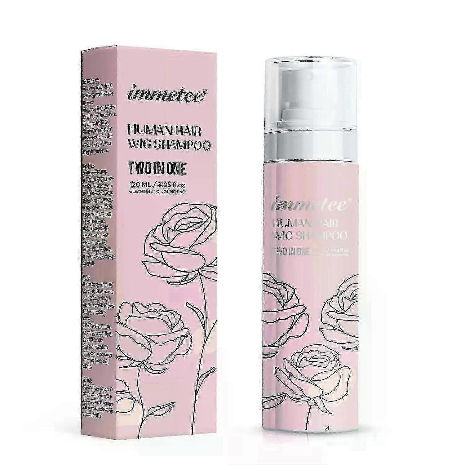 2 In 1 Wig Shampoo and Wig Conditioner, Extend the Life of a Wig, Wig Shampoo, Moisturizing & Hydrating, Natural Synthetic Hair Wig