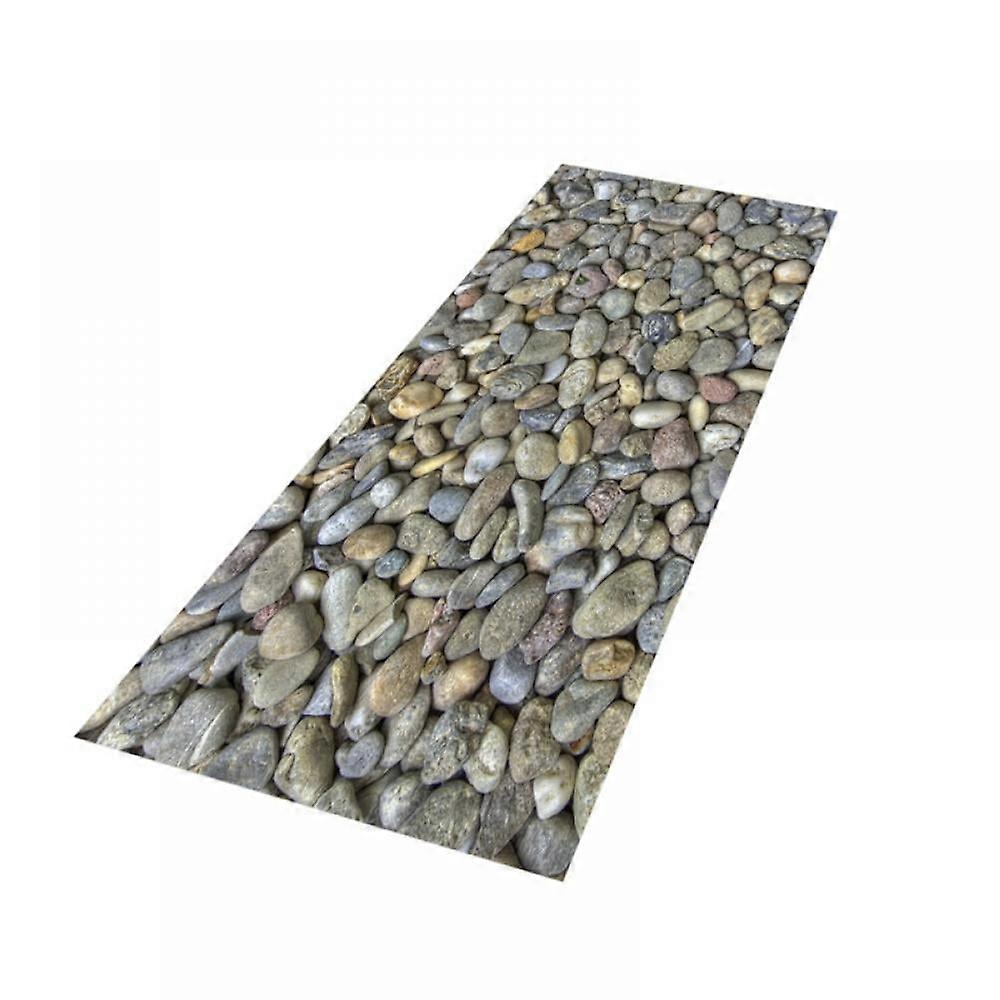 Runner Rug Rug Runner for Kitchen 3D Cobblestone Pattern Welcome Mat