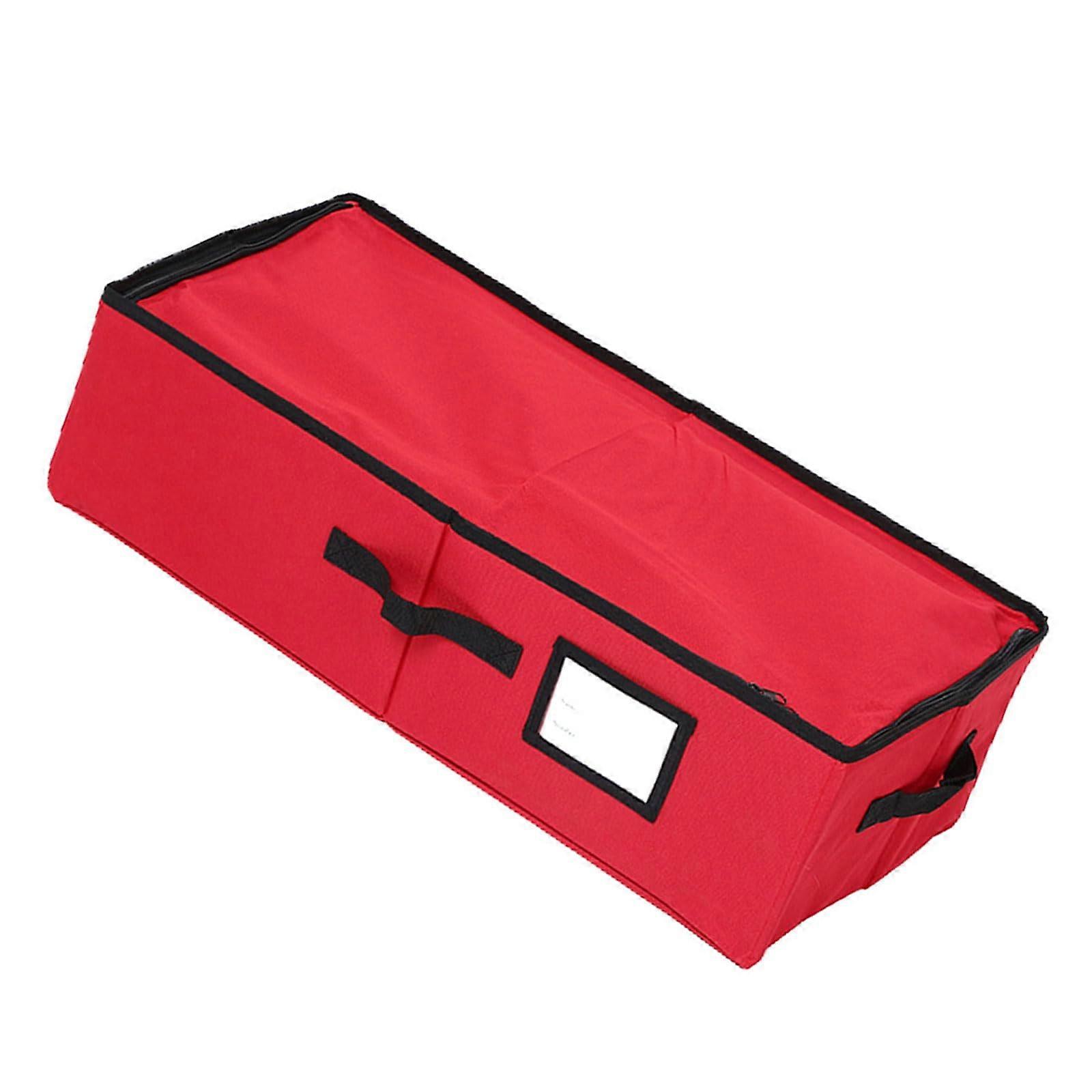 Christmas Ornament Storage Box 64 Section Waterproof Foldable Large Capacity Case for Holiday Decor