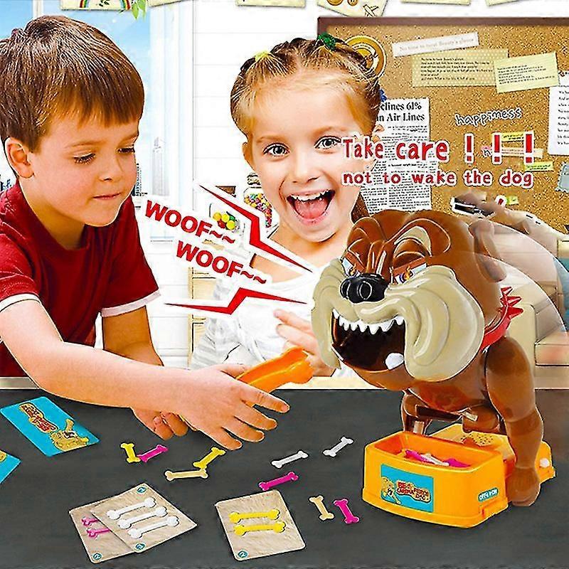 Prank Toy Bulldog Board Game Set Funny Pet Dog Toy Don't Take Buster's Bones For Kid @BUGU