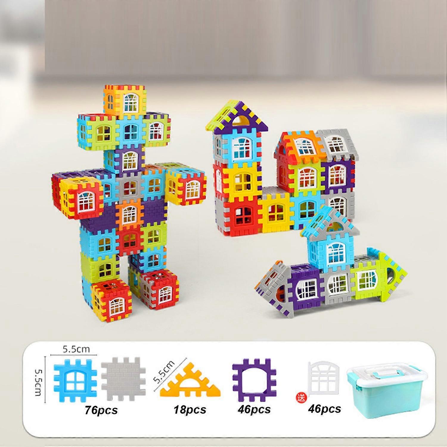 Toddler House Building Block Toy 3D Big Blocks Building Sets Interlocking Puzzle Educational Toy for
