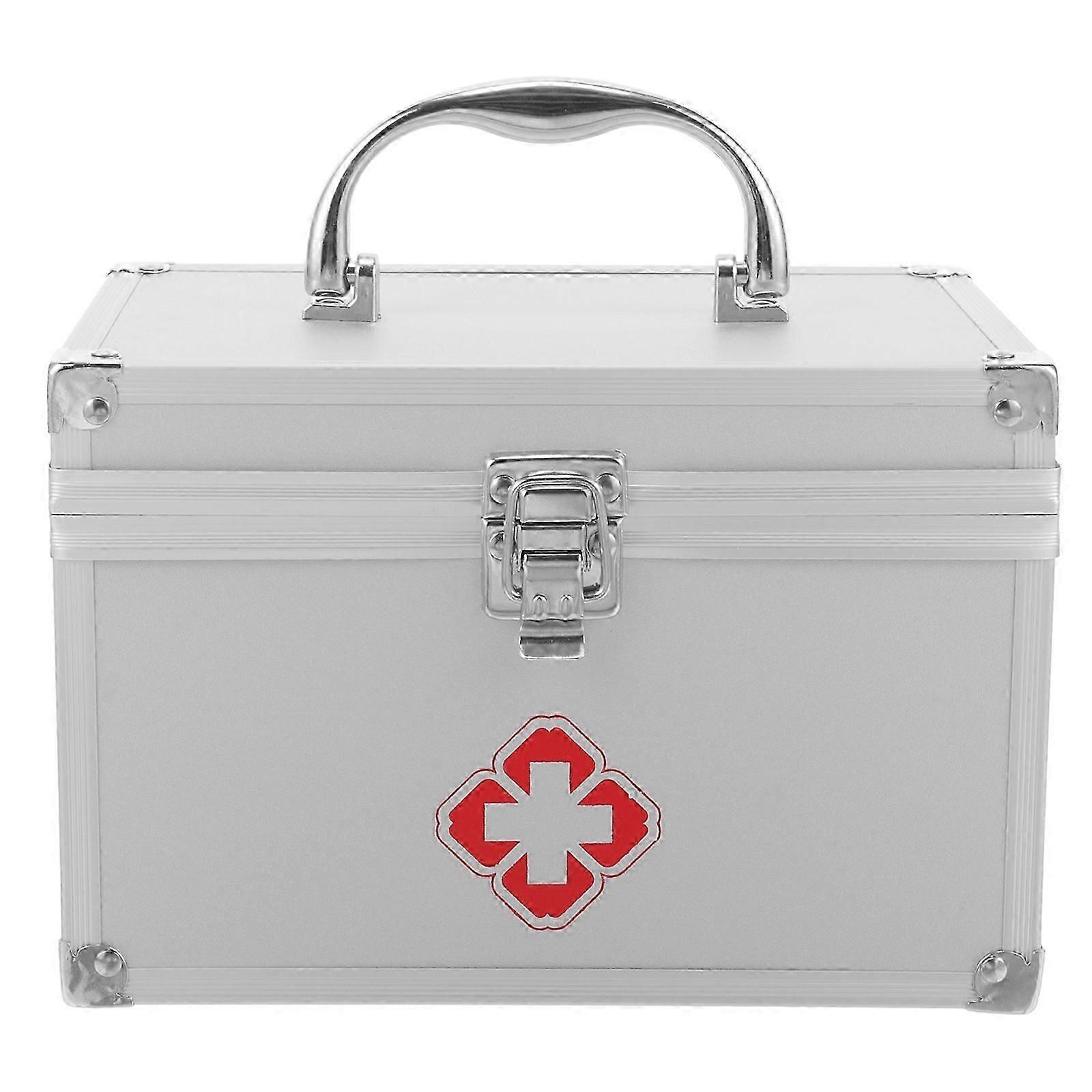 Large Reusable Handheld Medicine Organizer Case and First Aid Box
