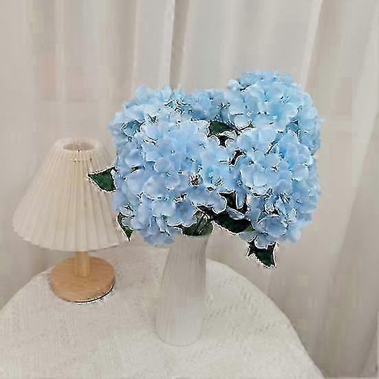 1 Branch Faux Silk Flower Romantic Realistic 6 Forked Elegant Artificial Hydrangea