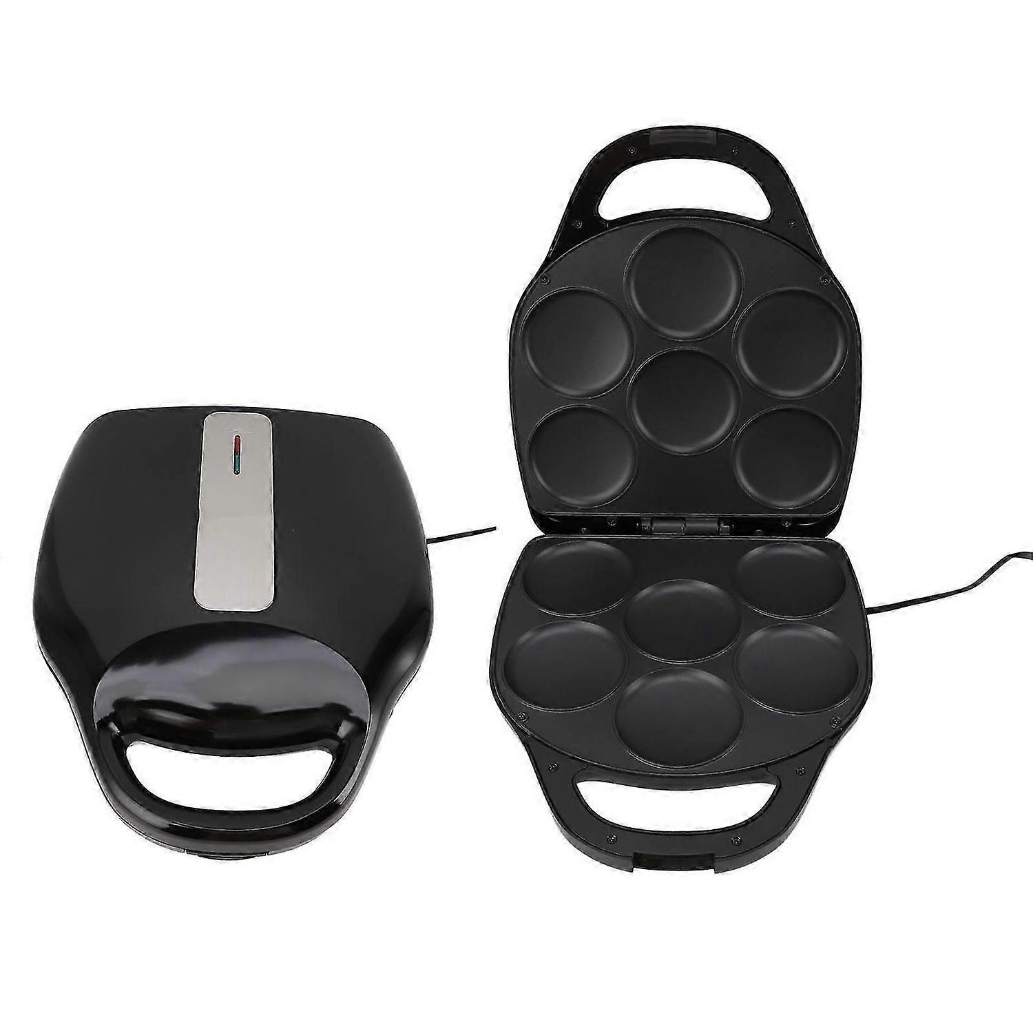 1400W Electric Pancake Maker 6 Slots 3.5in Dual Sided Heating Antistick Smart Temperature Control Arepa Maker for Breakfast EU Plug 220V