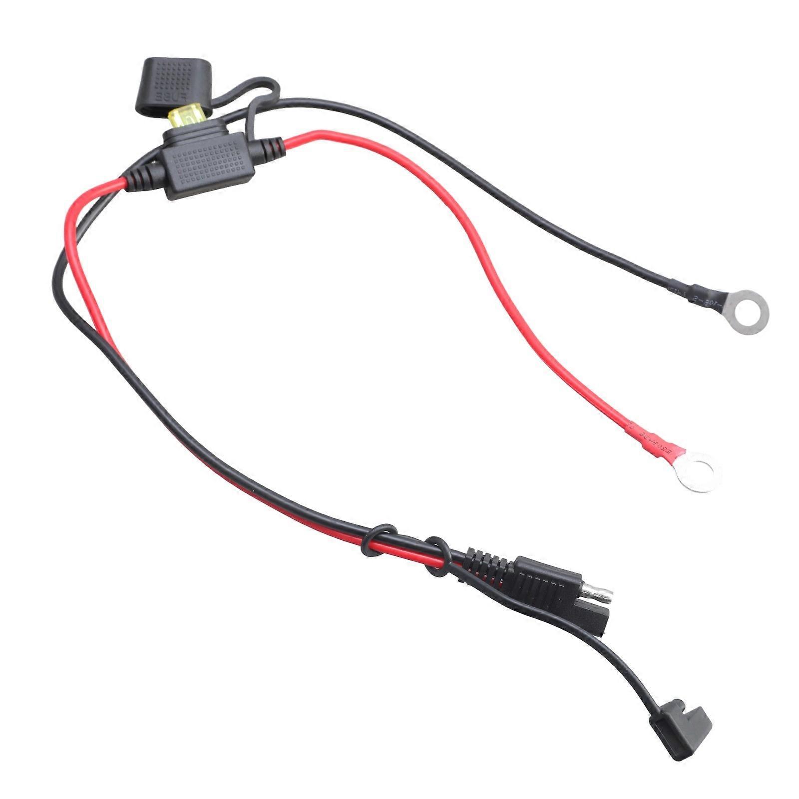 SAE To Circulet Terminal Adapter Cable Protections 14AWG Cord For Vehicle Battery Charging System Multicolor