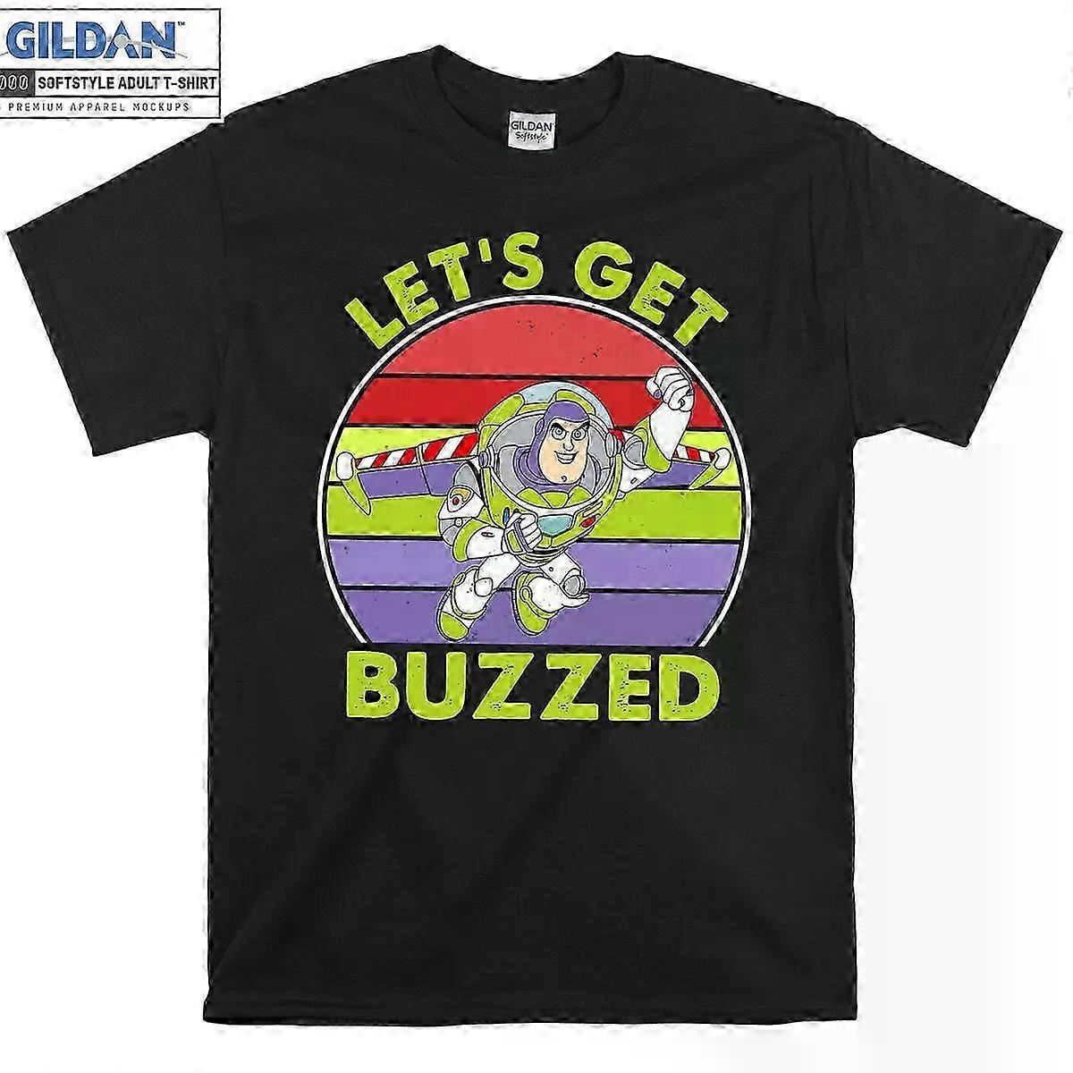 D Retro Buzz Lightyear Lets Get Buzzed Shirt D Toy