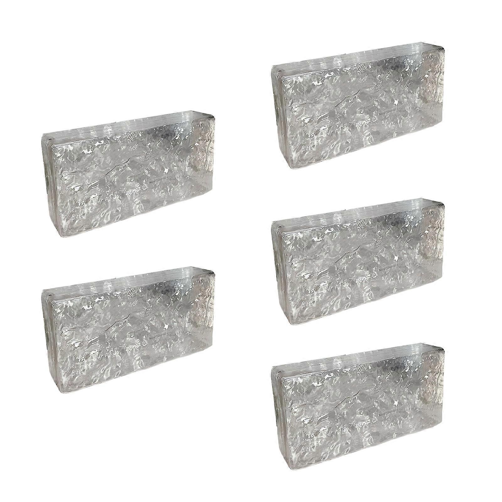 5Pieces Portable Acrylic Hollow Blocks For Quick Assembly Background Wall And Display Panels  White
