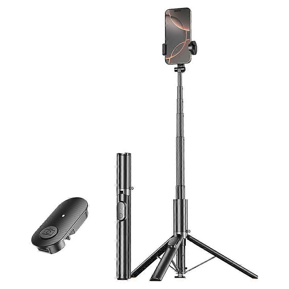 P27 Portable Selfie Stick Tripod for Smartphone Live Streaming Extendable 37.7cm-1.9m Monopod