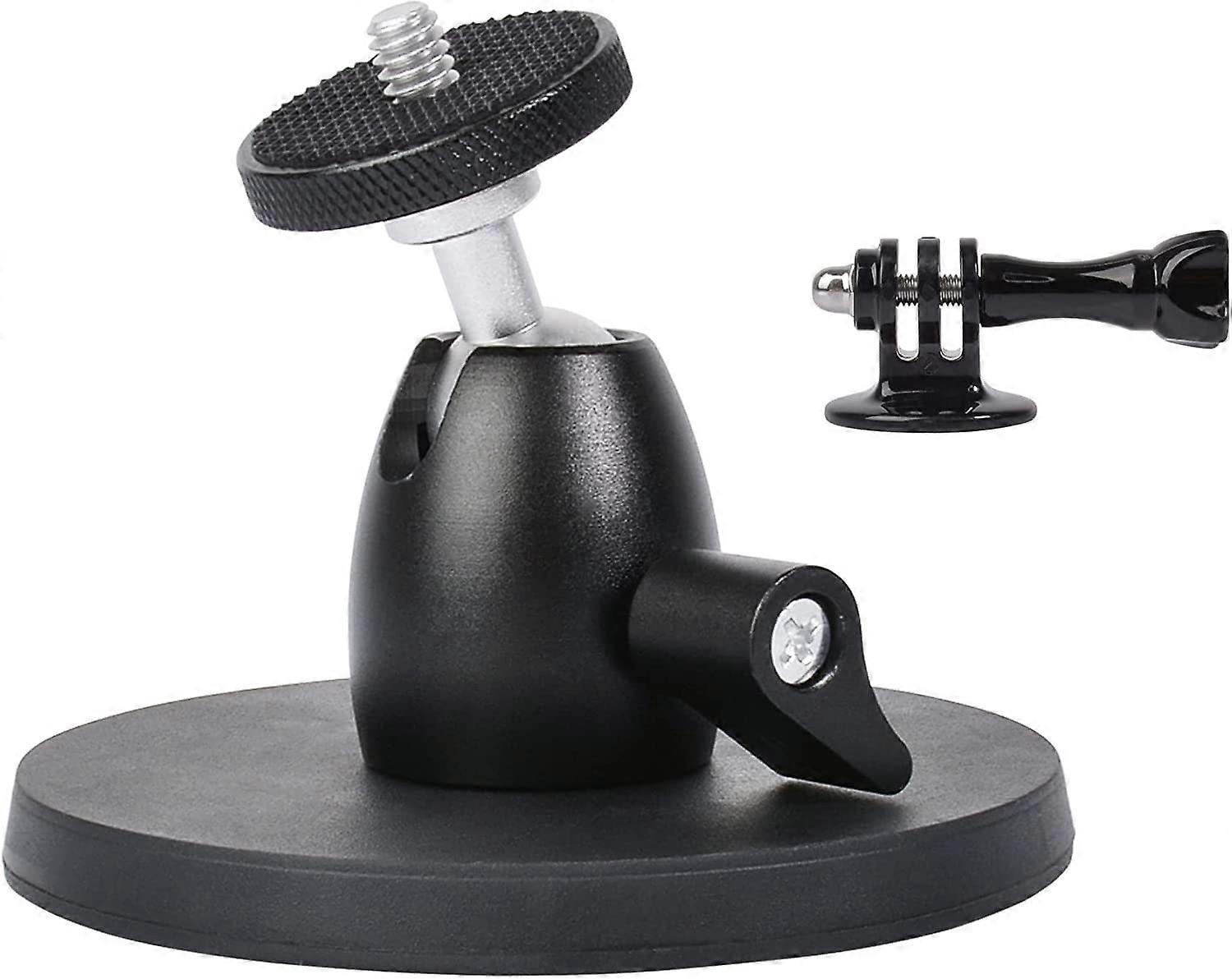 Magnetic Camera Mount Base with Mini Ball Head and Gopro Adapter for Action Camera Go pro Hero / DJI Osmo / Insta360