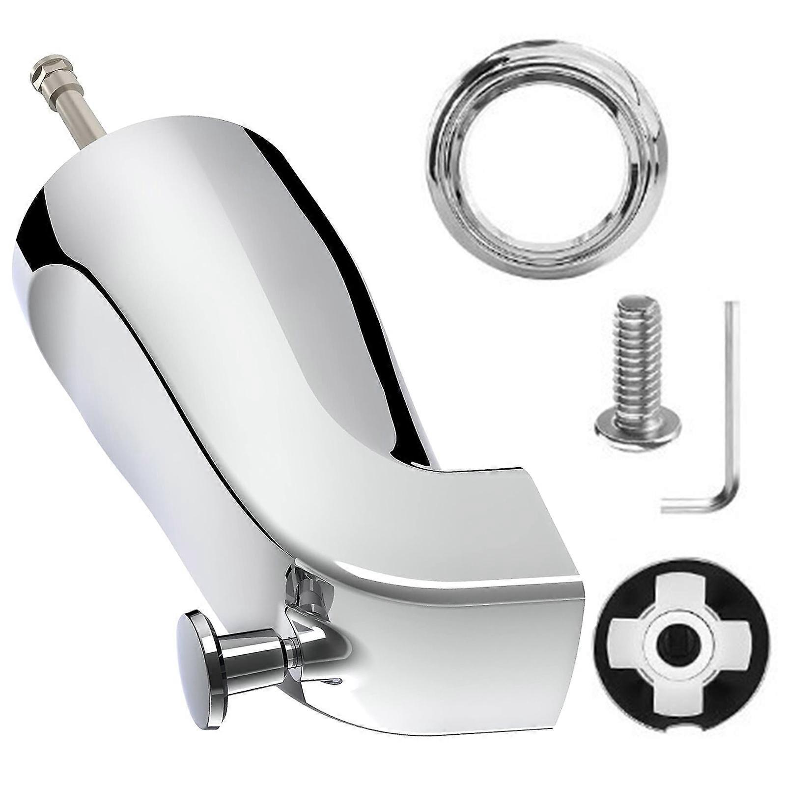 Modern Concealed Bathtub Faucet Pull Out Spout Universal Standard Tub Spout Inside Thread and Shower Diverter Enduring  silver