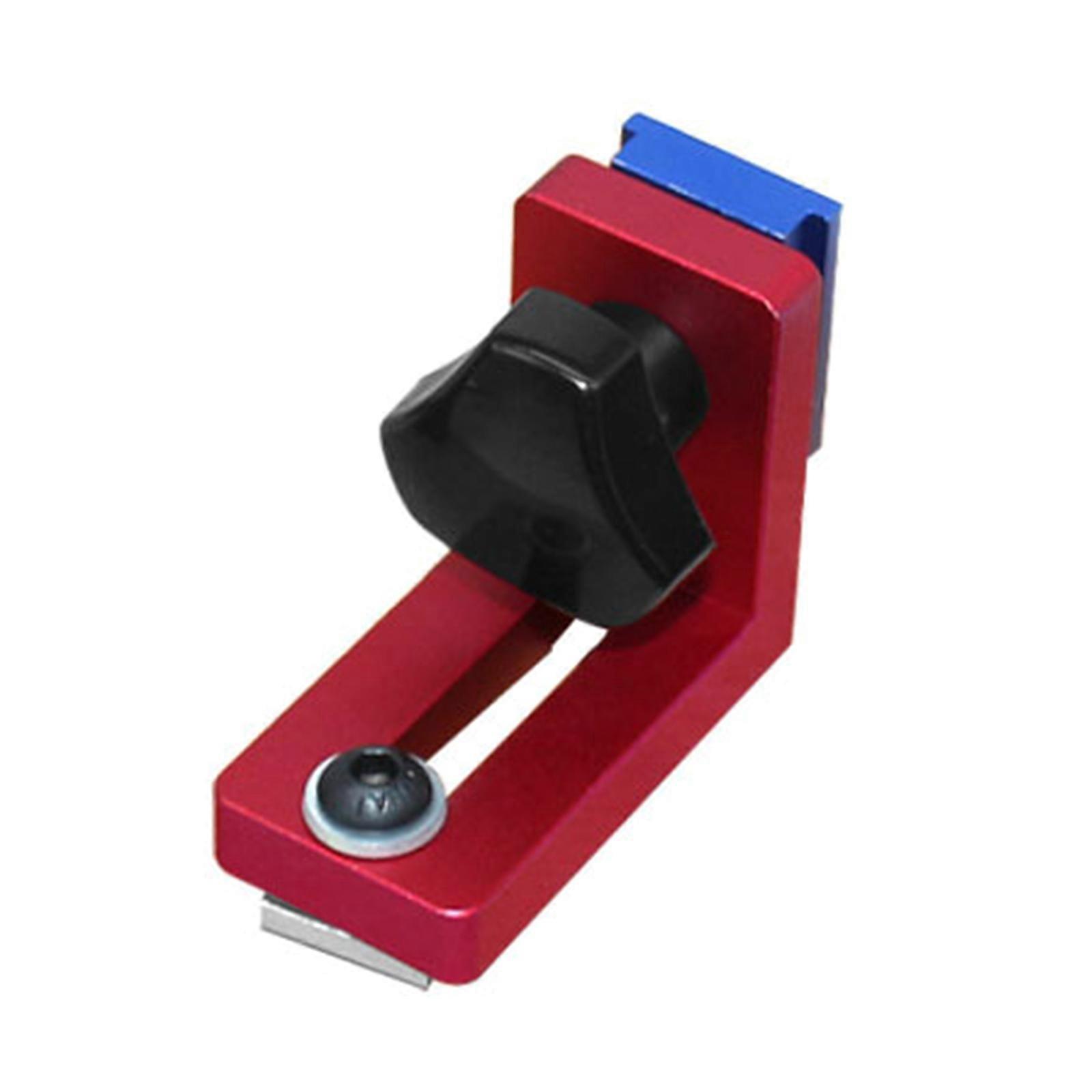 Miter Track Stop T-Slot T-Track Stop Chutes Locator Aluminium Alloy Backing Connectors Woodworking Guide Rail T-Slot Multicolor