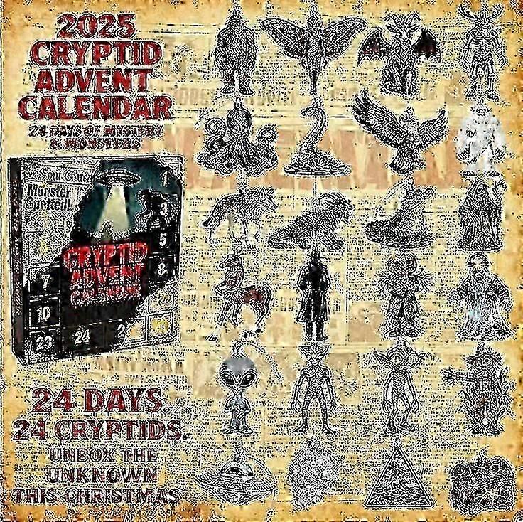 2025 Calendare de Advent de Crăciun Decorare Acrilic Stil complet