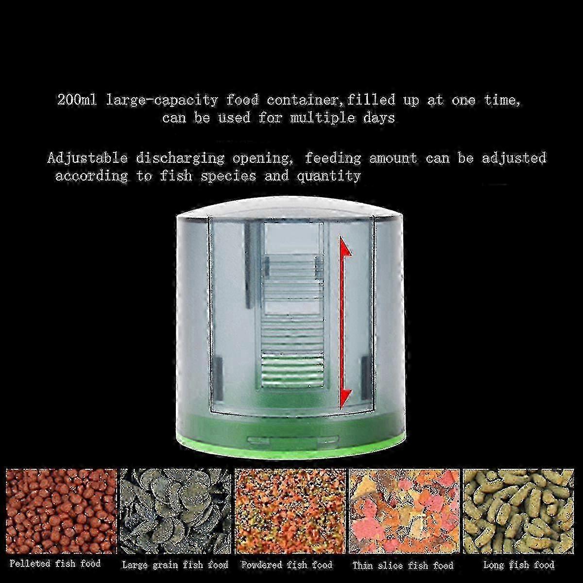 Fish Tank Automatic Feeder Intelligent Timing Automatic Feeder Aquarium Goldfish Feeder Large Capacity Fish Feeder - NNIU