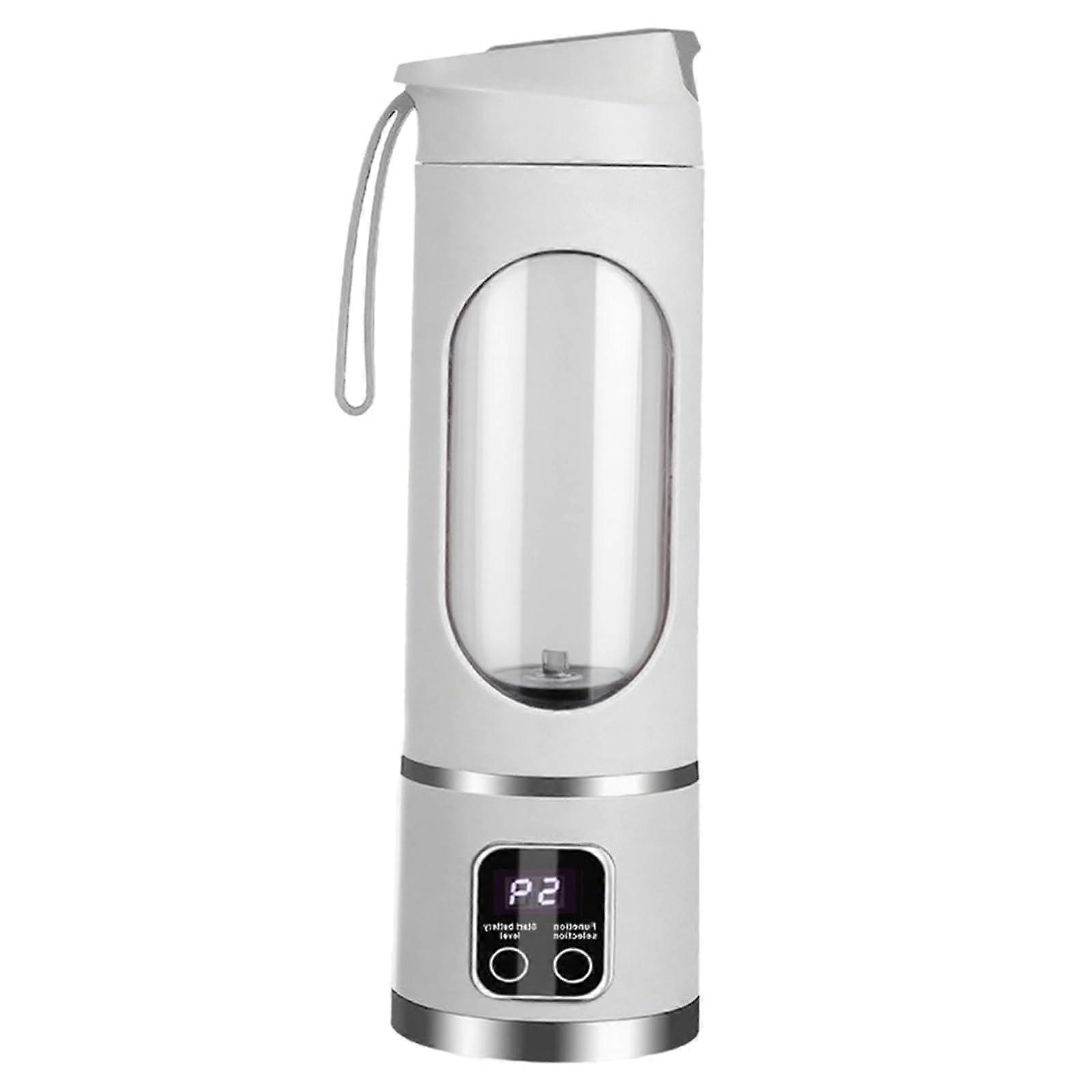 Portable Blender for Smoothies and Juices, 450ml USB Rechargeable, Easy Clean, White 10in