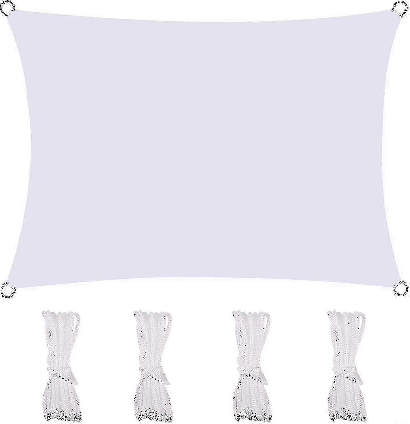 Shade Sail Rectangular Shade Tarpaulin Outdoor Waterproof And Uv Resistant,2*1.8m,black