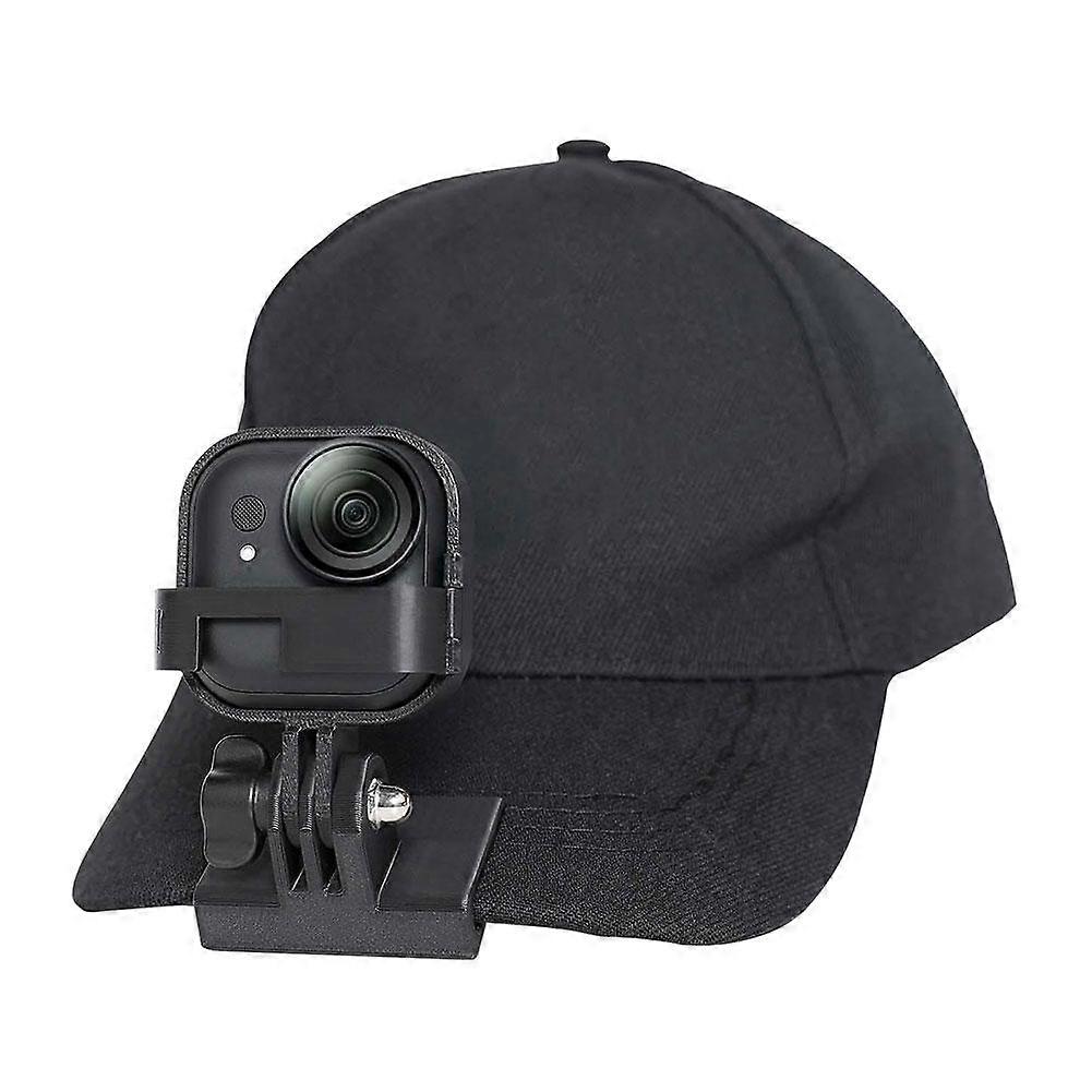 For Insta360 GO Ultra Cap Clip Mount Hands-Free Adjustable Angle Lightweight POV Camera Mount for Cycling Running Vlogging