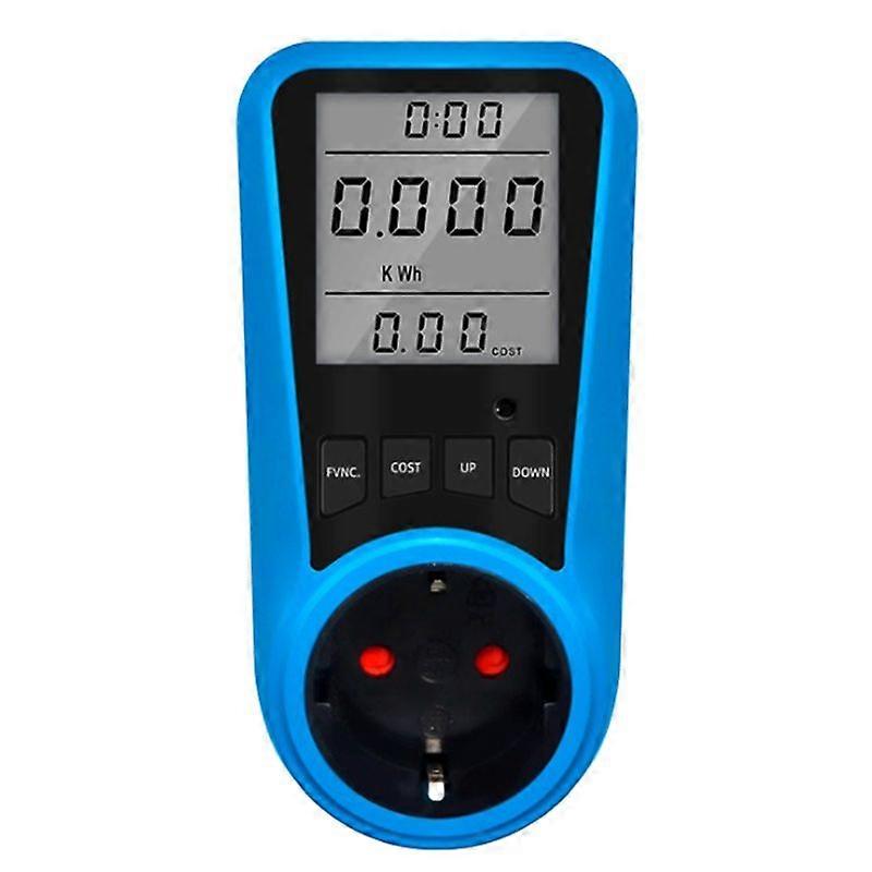Steckdose Digital Strommessgerät Voltmeter Wechselstrommessgerät Zeit Watt Leistung Energietester Wattmeter - EU P