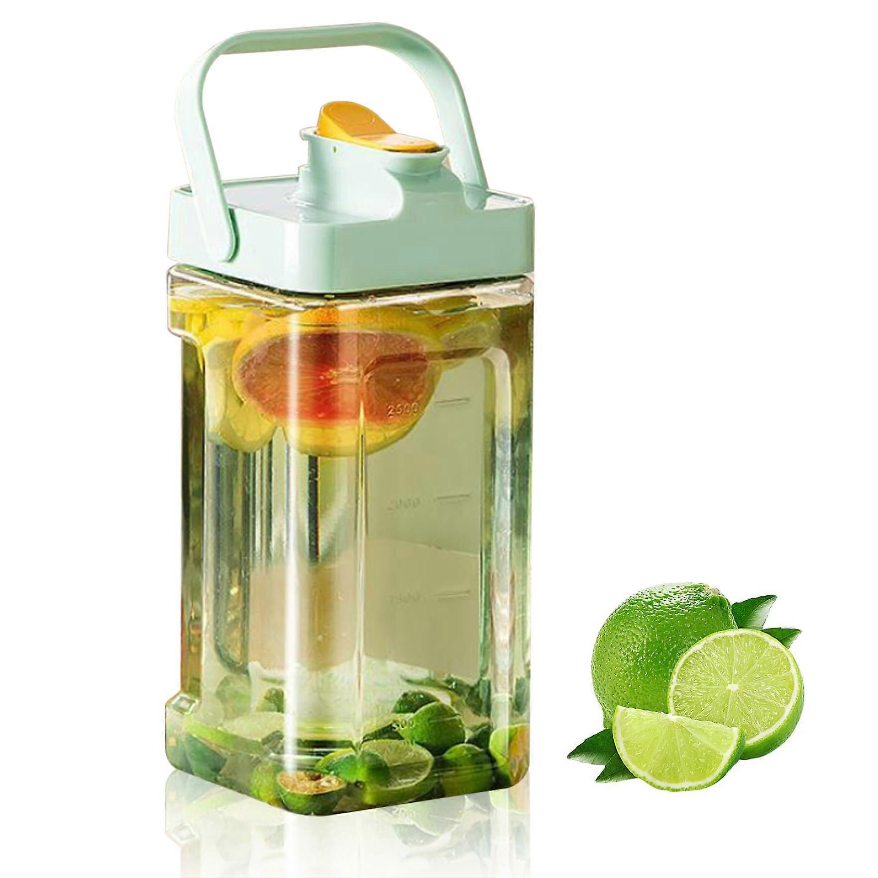Beverage Dispenser with Tap 3.5L Leakproof Juice Container for Fridge and Parties, Wide Mouth Design