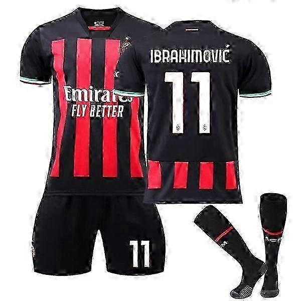 AC米兰主场足球球衣运动服22/23 伊布拉希莫维奇/THEO 11 - 伊布拉希莫维奇儿童 26（140-150CM） VTY