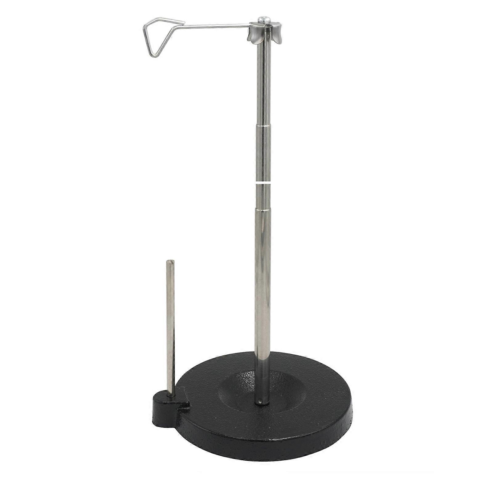 Telescoping Sewing Machine Thread Stand with Metal Base Space Saving Adjustable Height Desktop Thread Spool Holder Multicolor