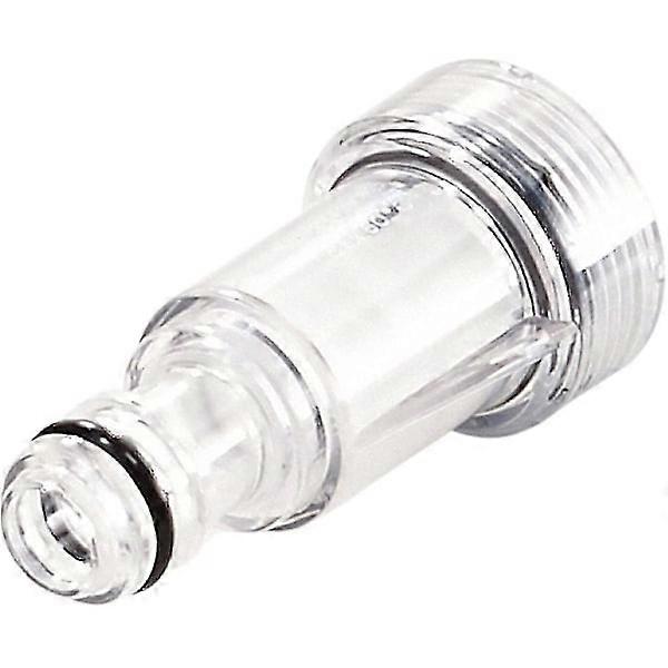 Hose connection for water inlet filter, high pressure washer accessory