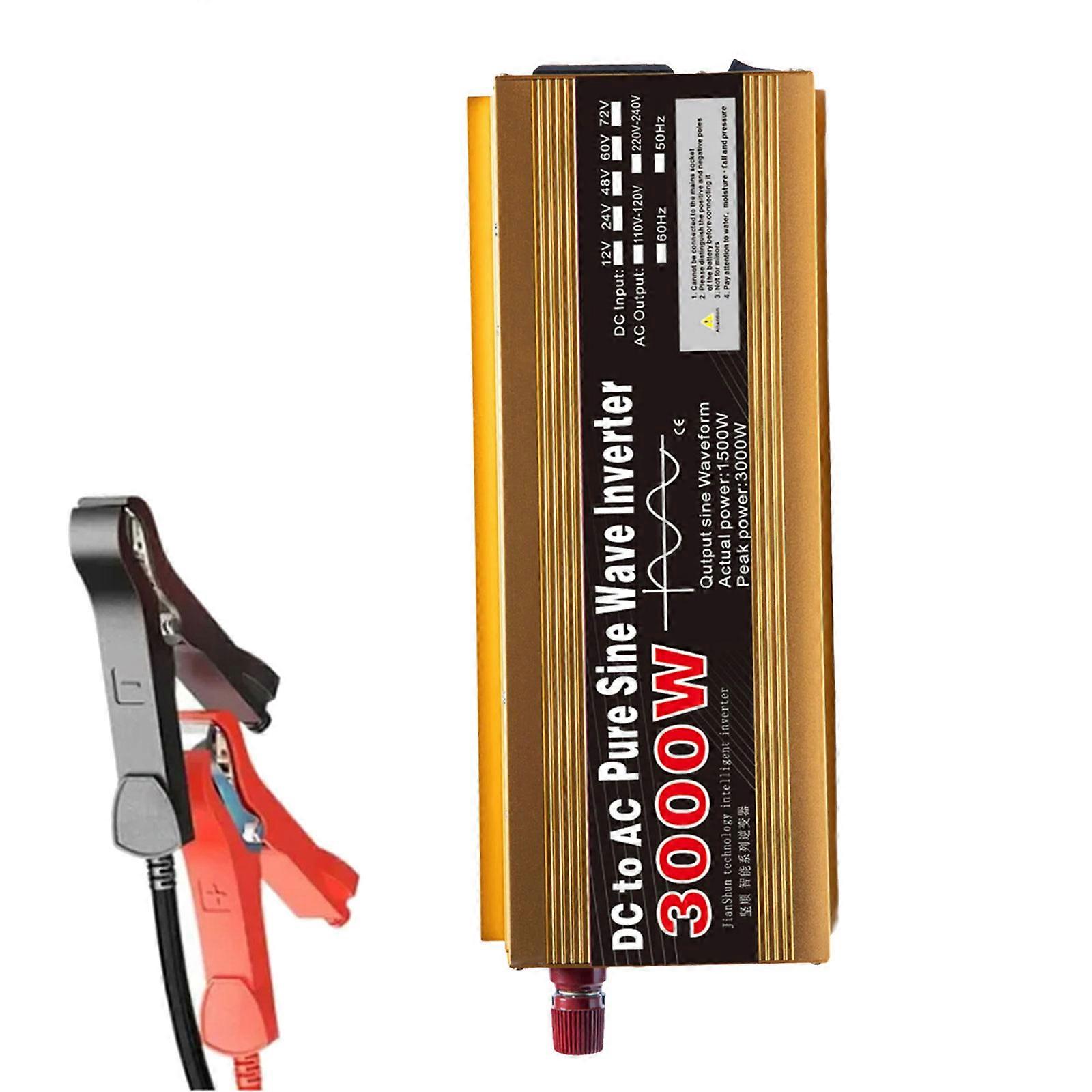 High Efficiency ABS Sine Waves Power Inverters Stable Power Supply Multifunction ABS Sine Waves Inverters ABS for Car & Boats Multicolor