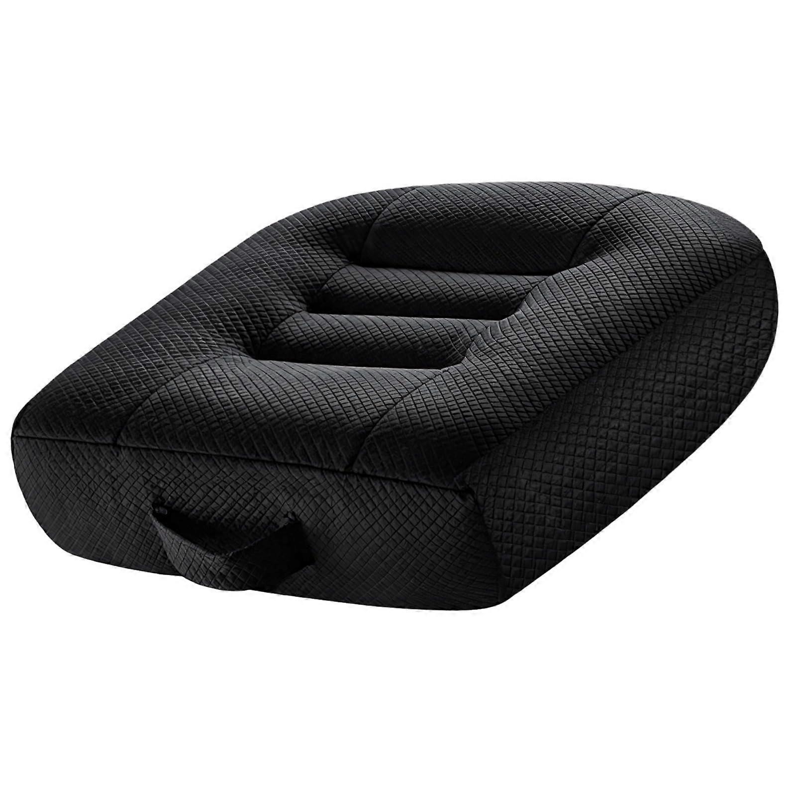 Memory Foam Car Seat Cushion with Ergonomic Height Boost and Breathable Mesh for Driving