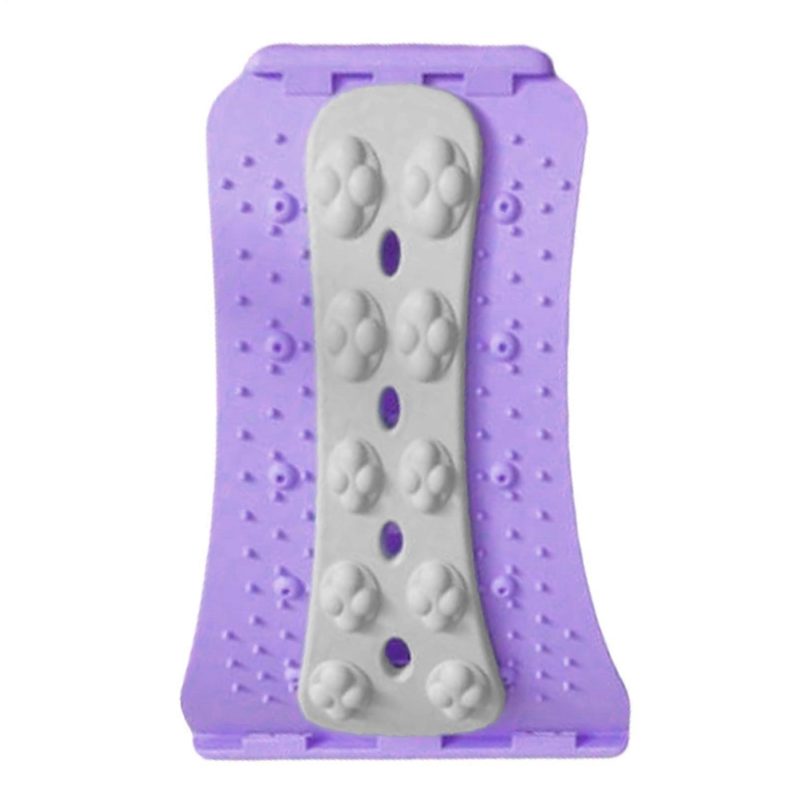 Lumbar Back Stretcher for Pain Relief with Ergonomic Support and Adjustable Spine Massager