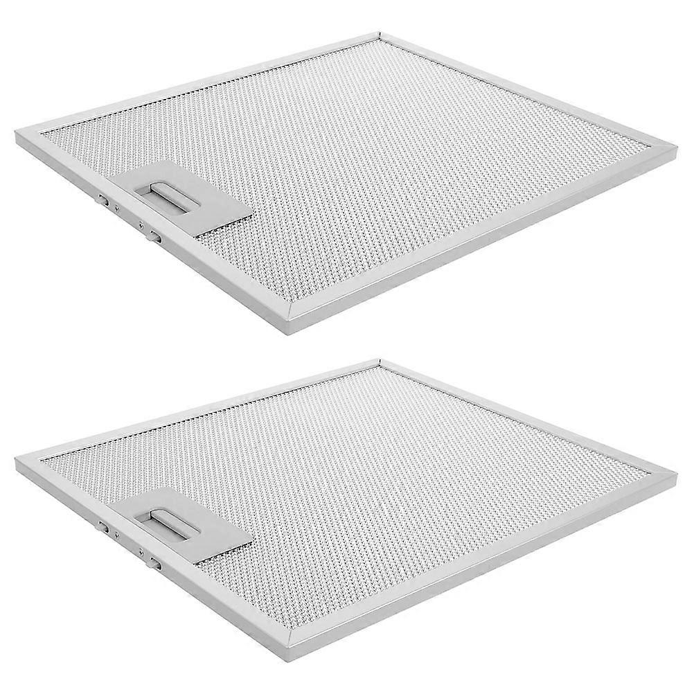 Silver Kitchen Vent Filters Range Hood for 2Pcs Efficient Grease Screens