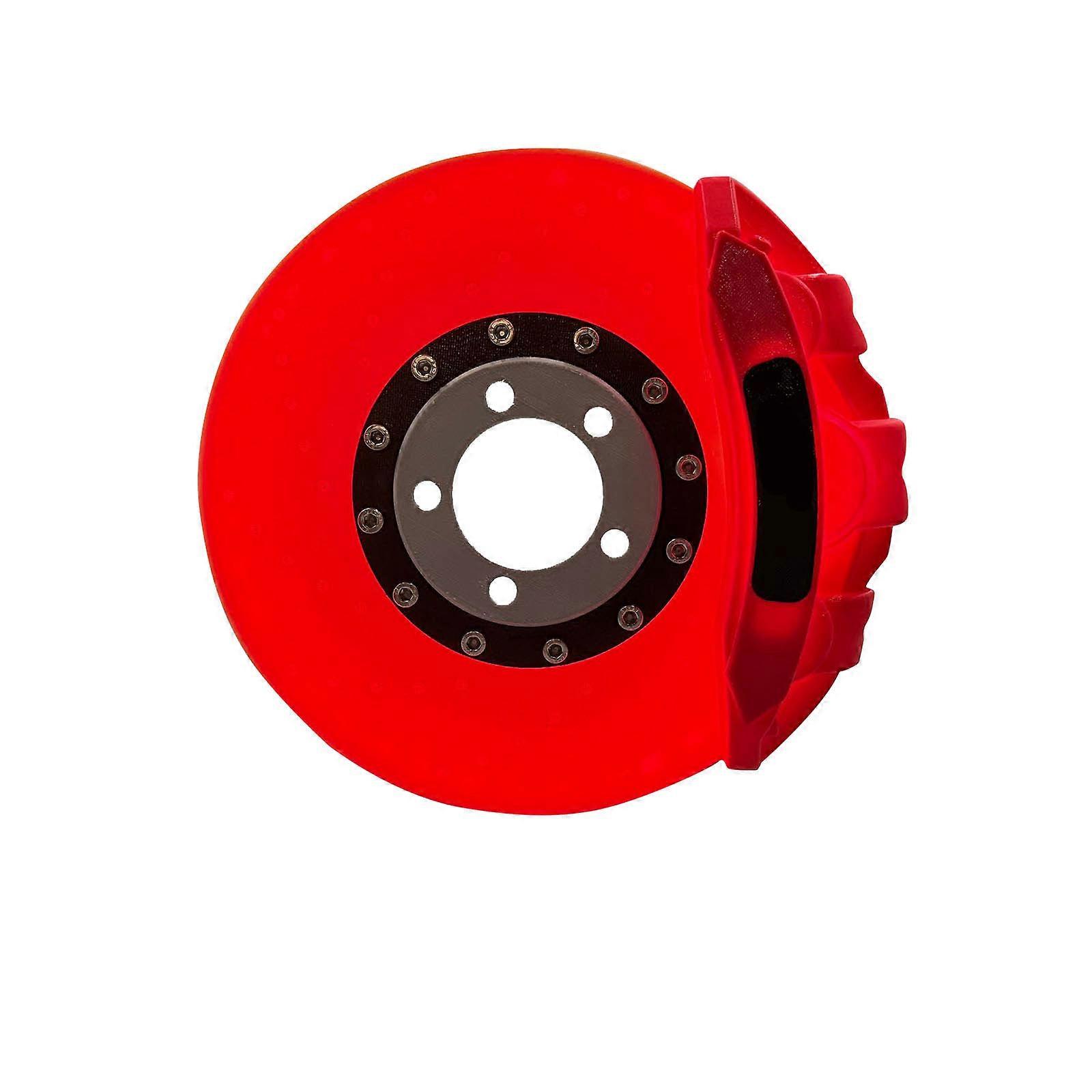 Creative Brake Disk Shape Rechargeable LED Bedlight Customizable Creation For Auto Enthusiasts  Red