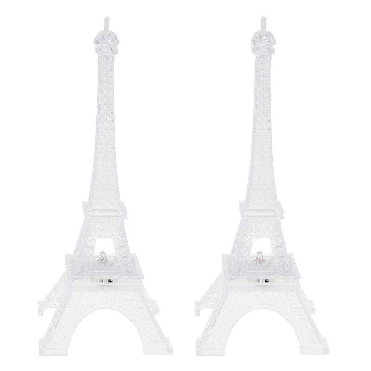 Desk Night Light Eiffel Tower Lamp for Room Decoration 4Pcs