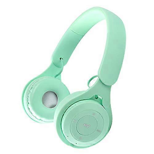 Foldable Wireless Headphones Grass Color Bluetooth Headphones Compatible With Bluetooth Devices