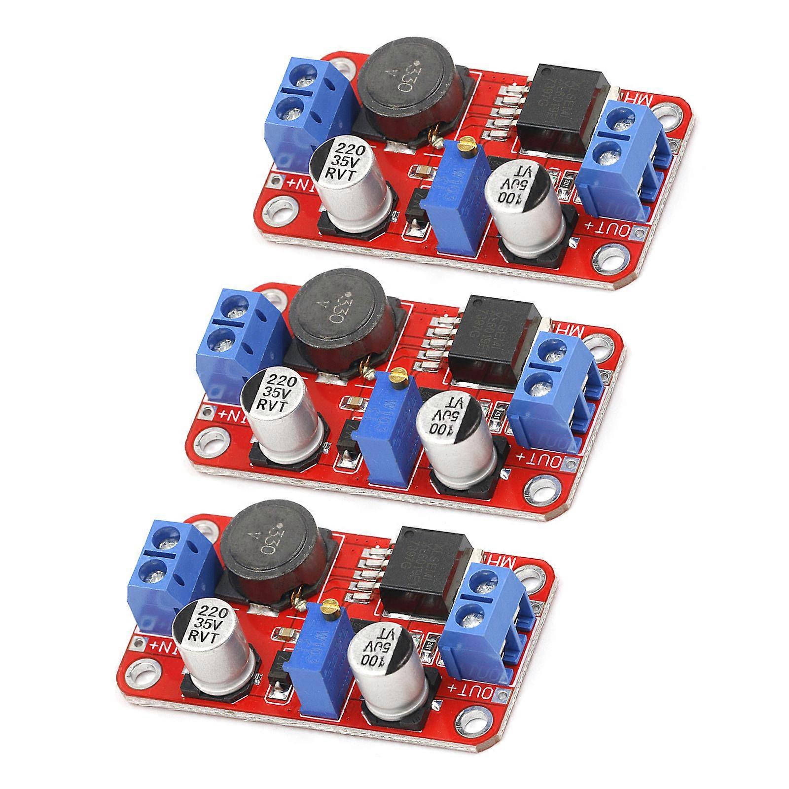 Compactly Voltages Boost Convert Module Adjustable 5A Output Powerful Voltages Regulator with Protections Multicolor