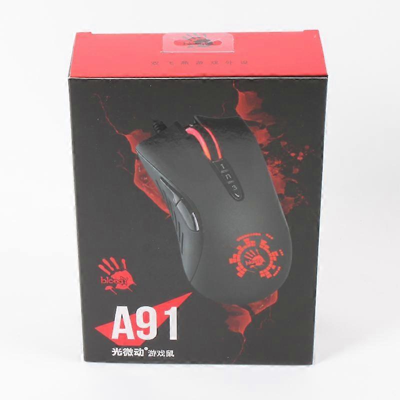 Bloody A91 USB Wired Mouse Gaming Mouse Right Hand 4000DPI for Laptop PC Macro Programming
