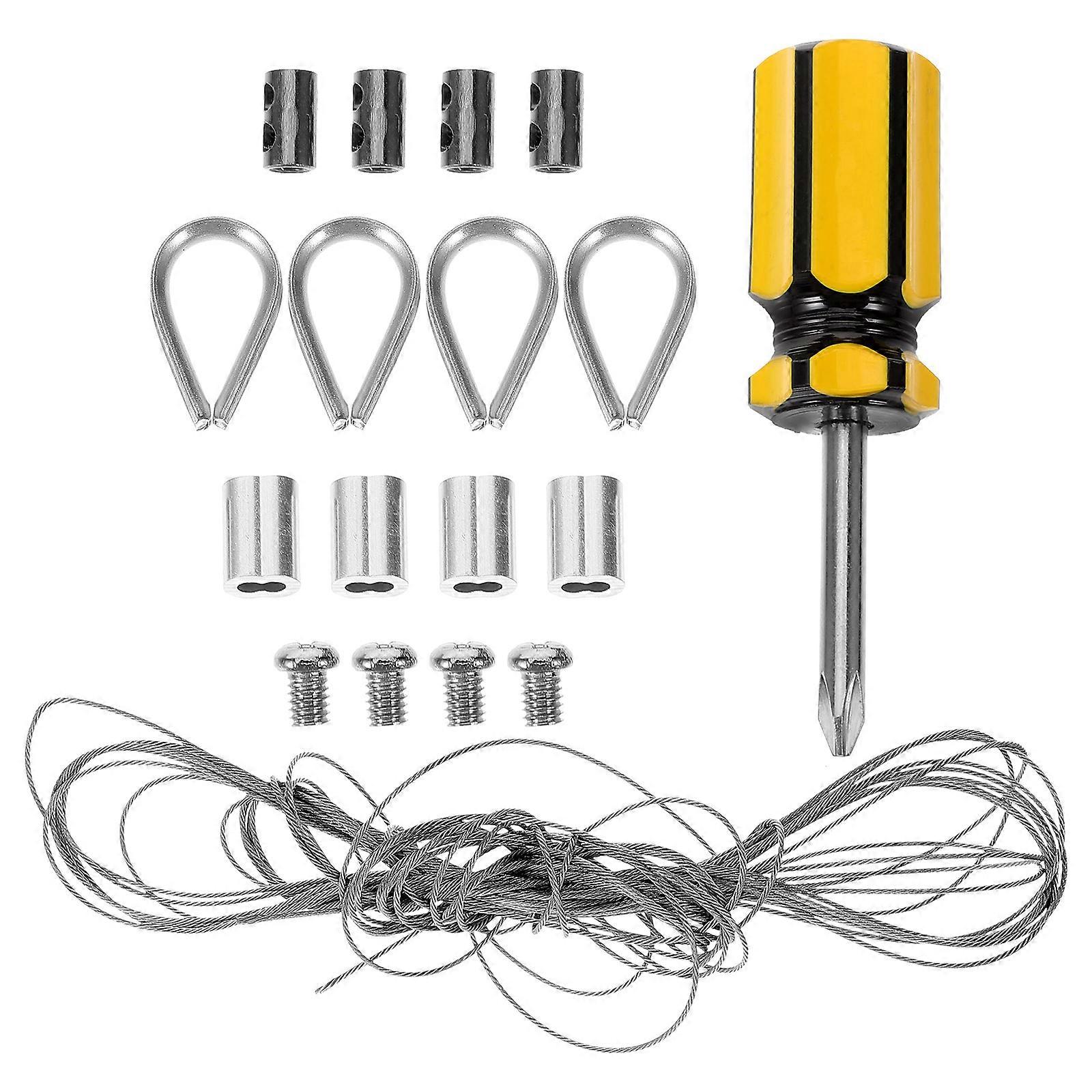 Stainless Steel Wire Rope Cable Railing Kit for Hanging 2Sets