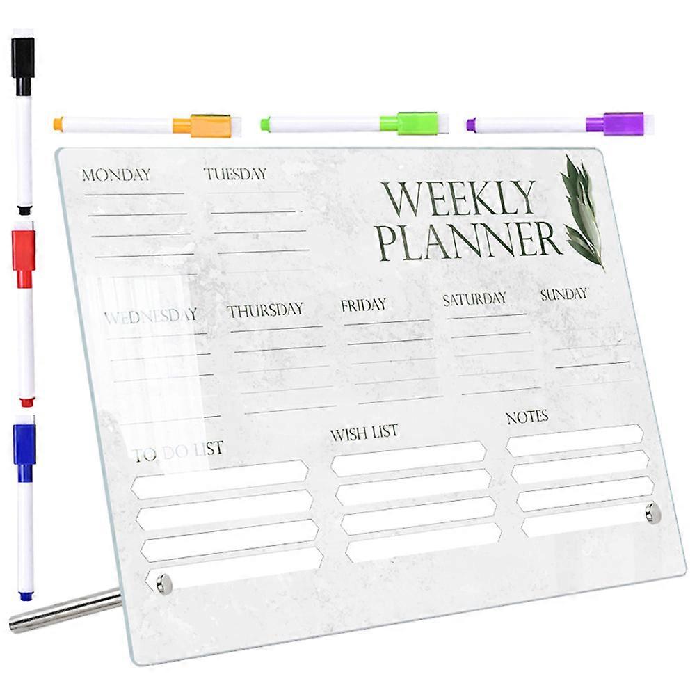 Assorted Color Acrylic Dry Erase Board for Office Use 1Set