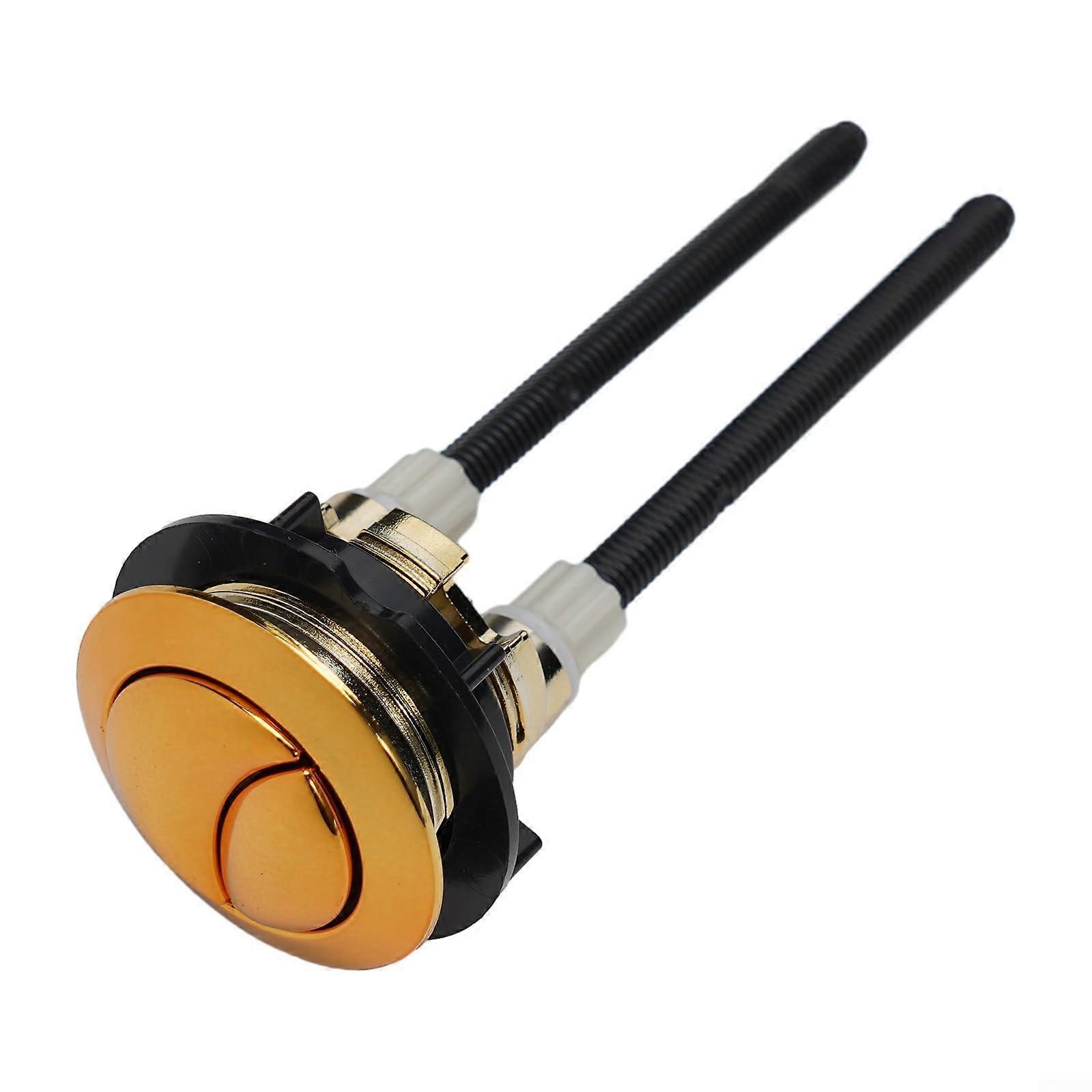 38mm Gold Dual Flush Toilet Button Replacement, Wide Compatibility, Water Saving, Easy Install