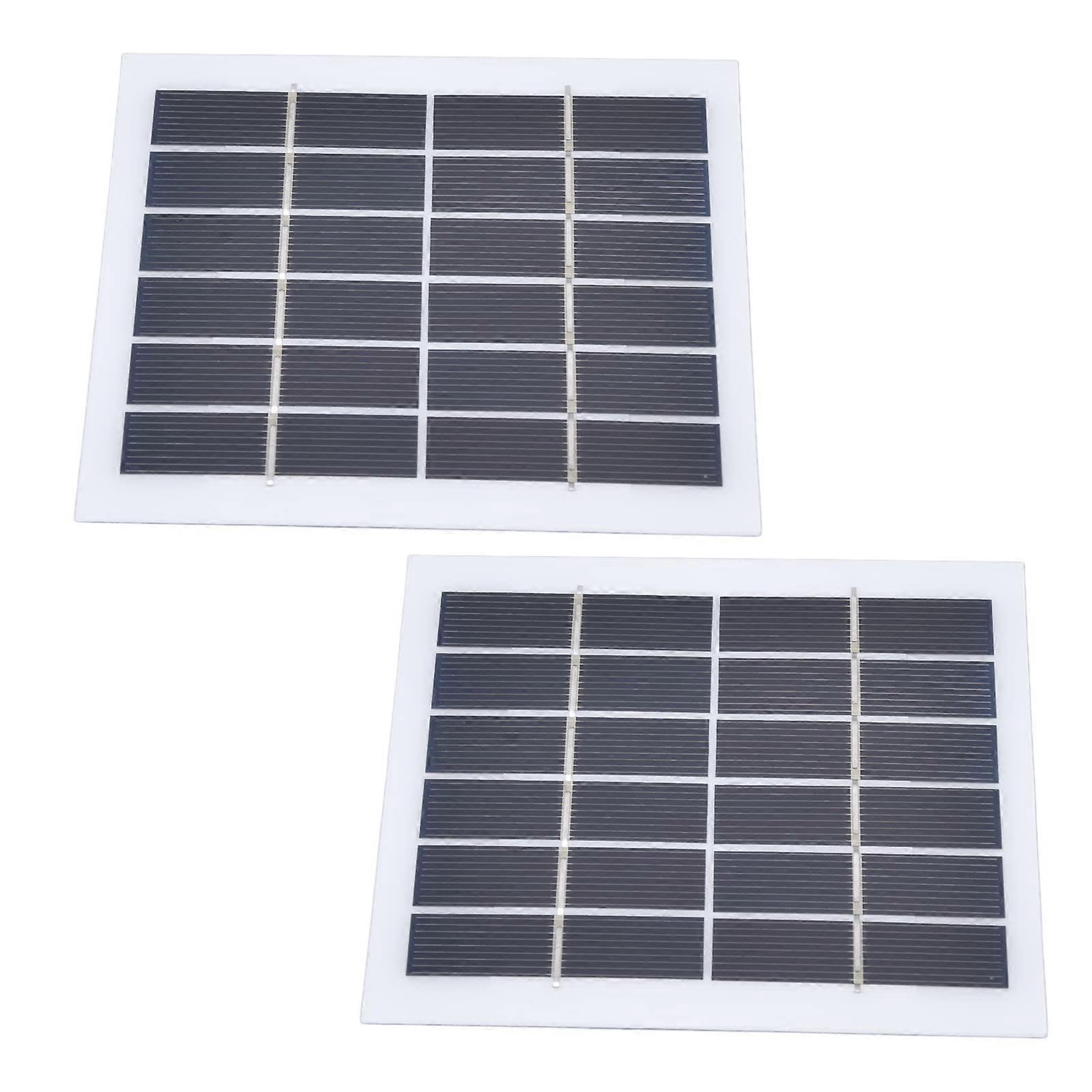 Portable Solar Panel  Efficiency 6V 2W Mini Solar Panel for Camping Emergency and Home Use